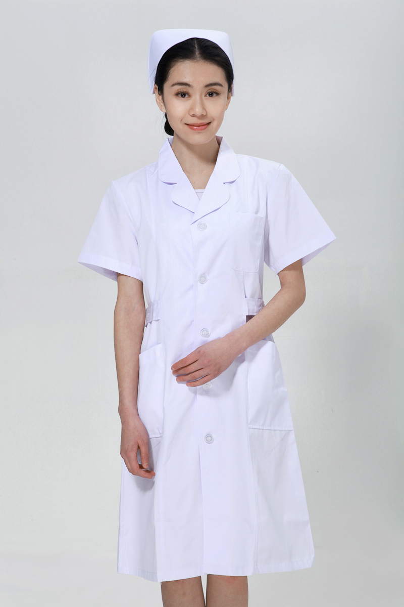 白色护士服夏款上下圆领